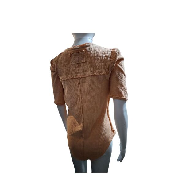 Free People Care Red Delicious T-Shirt in Sunset Drive - Picture 4 of 5